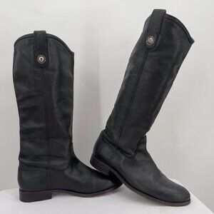The Frye Company Black Leather Tall Riding Boots Women’s Size 7B